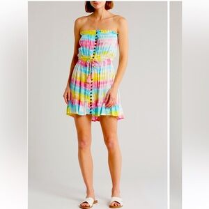 Tiare Hawaii tie dye beach cover up dress